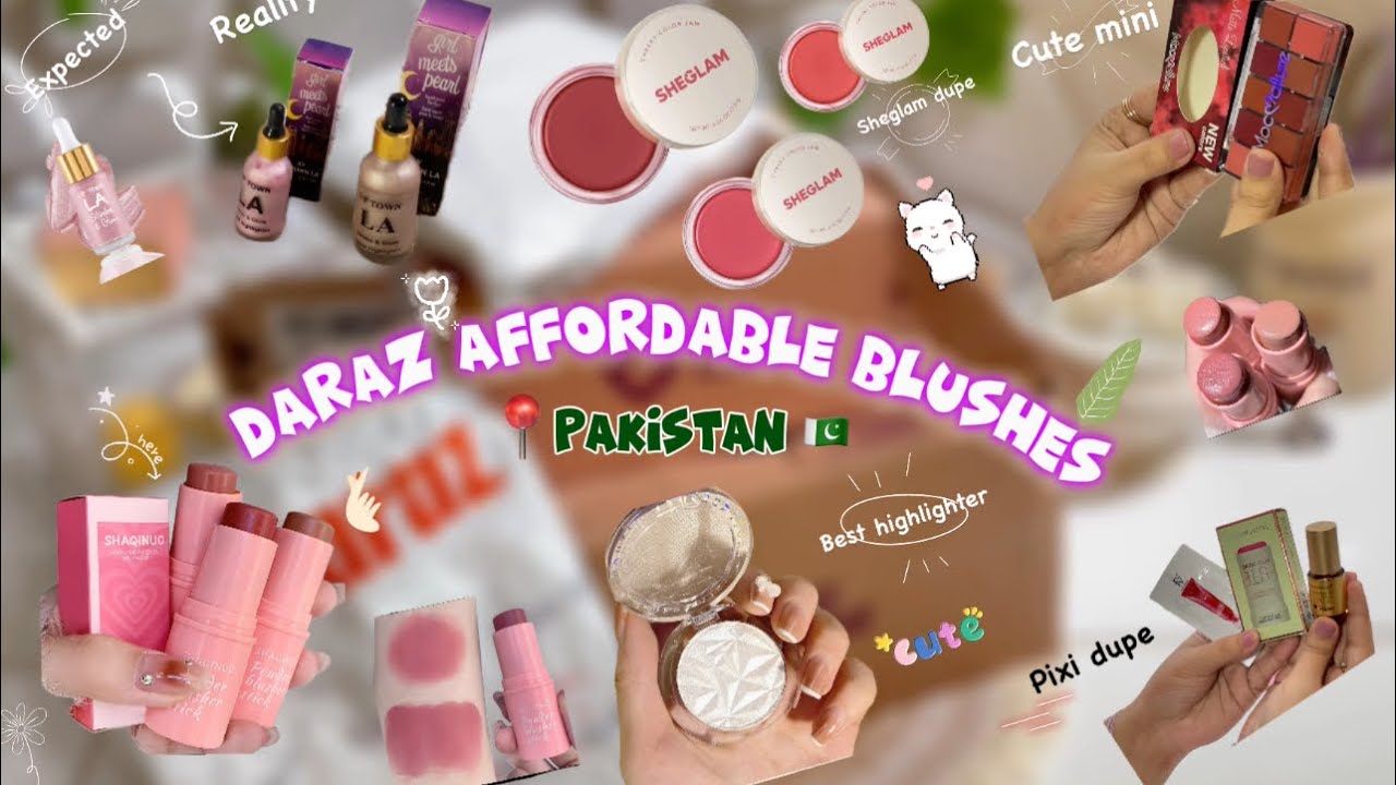 Daraz Korean affordable blushes 🌷🎀 #koreanmakeup #darazfinds #darazhaul
