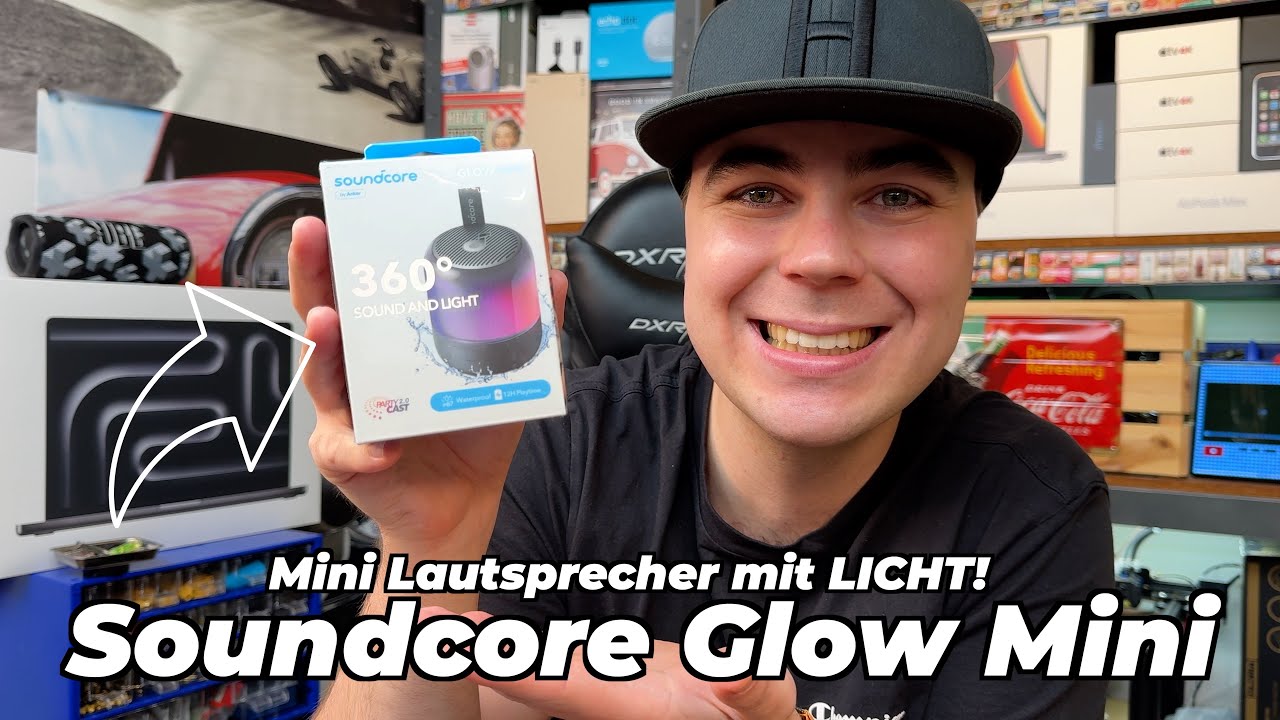 Soundcore Glow Mini Lautsprecher - Mini Disco Beleuchtung