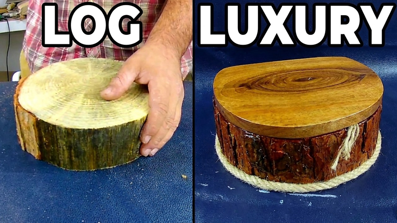 Wooden Jewelry Box is a MUST SEE! // Kütük ahşap kutu