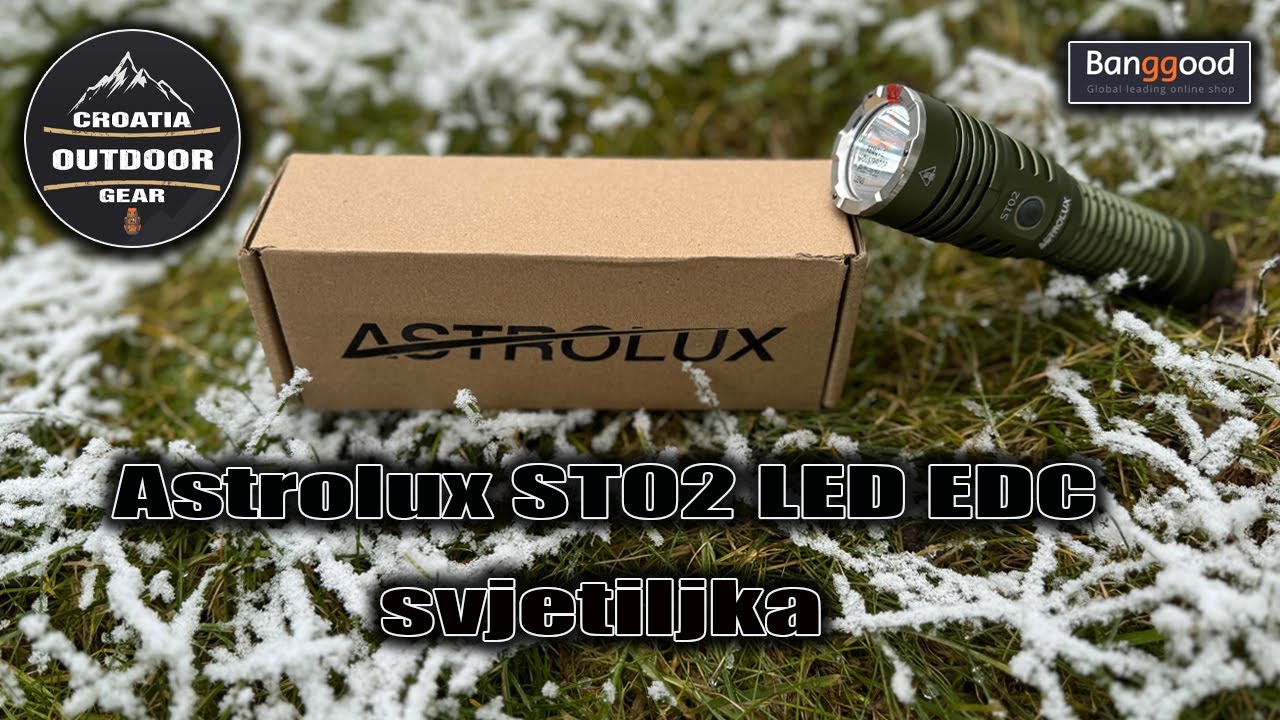 Astrolux ST02 EDC LED svjetiljka 2000 lumen #astrolux #st02 #led #edc #banggood #svjetiljka #outdoor