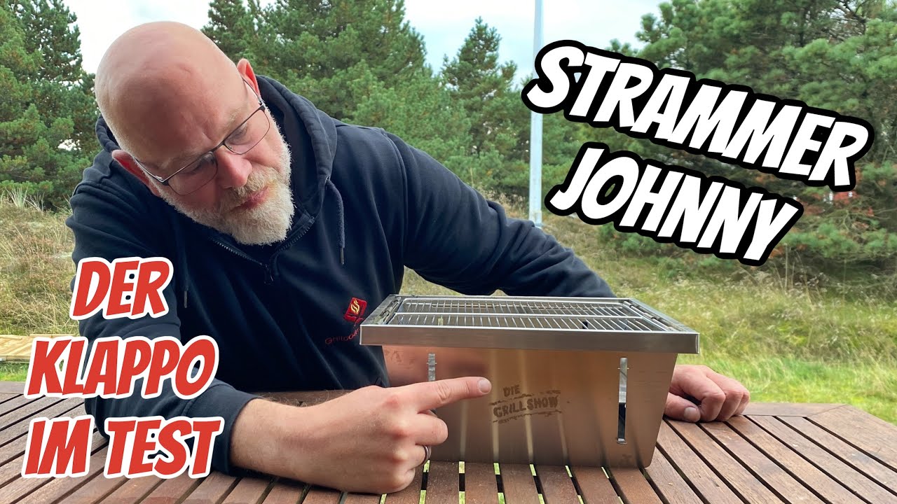 Klappo der Grillshow im Test - Produkttest Klappgrill mit Strammer Max | Grillcoach Gerrit