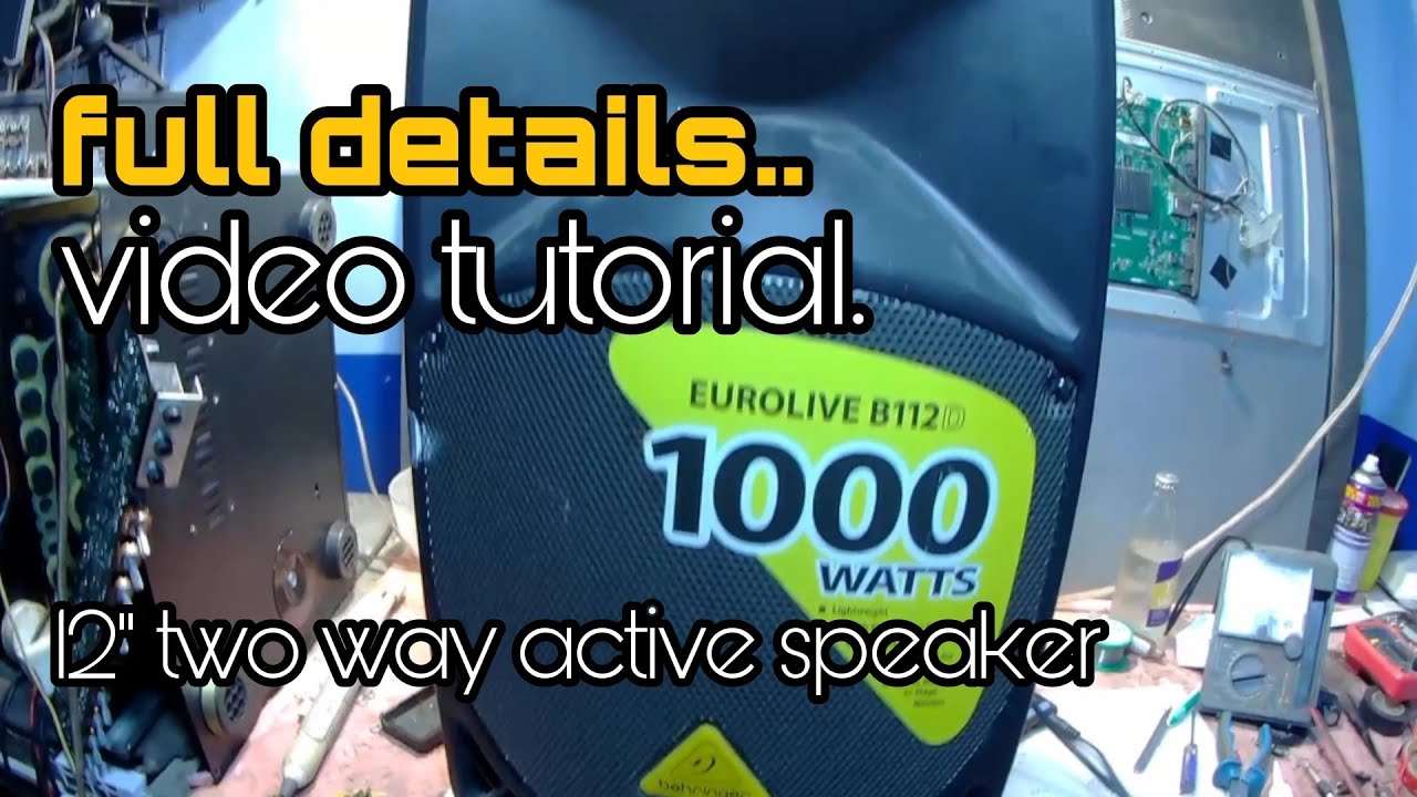 BEHRINGER EUROLIVE B112D active speaker no power, repair done