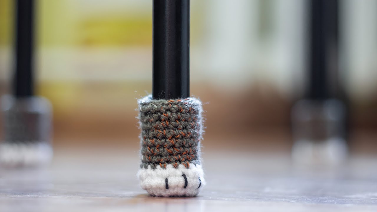 Crochet Tutorial Cat Paw (chair socks)