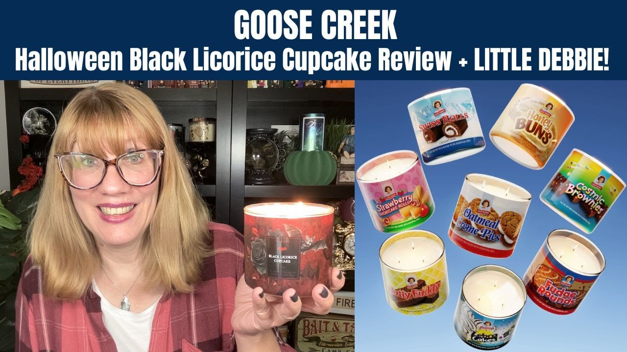 GOOSE CREEK Halloween Black Licorice Cupcake Review + LITTLE DEBBIE!