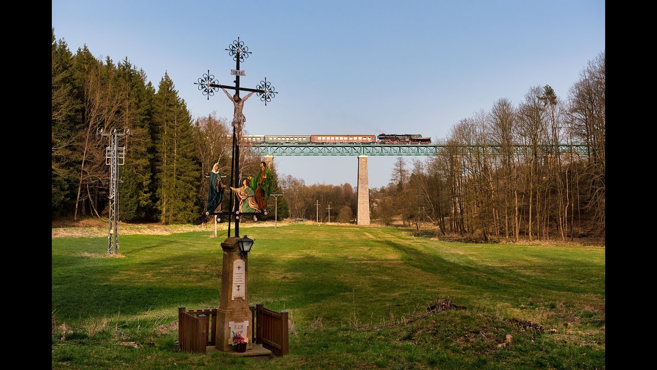 Mit 52 8141-5 von Tschechien nach Sachsen