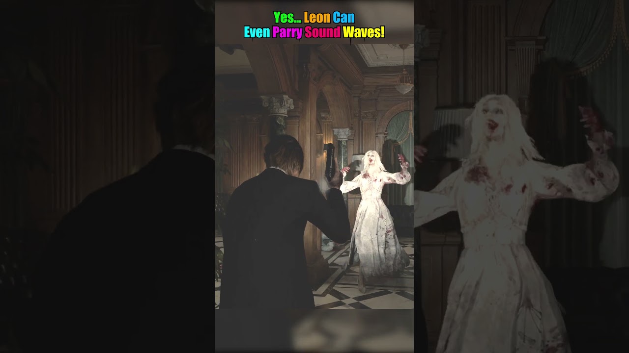Yes... Leon Can Even Parry Sound Waves! #ResidentEvilRequiem #ResidentEvil9 #RE9
