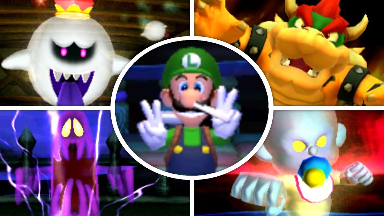 Luigi's Mansion 3DS - All Bosses (No Damage)