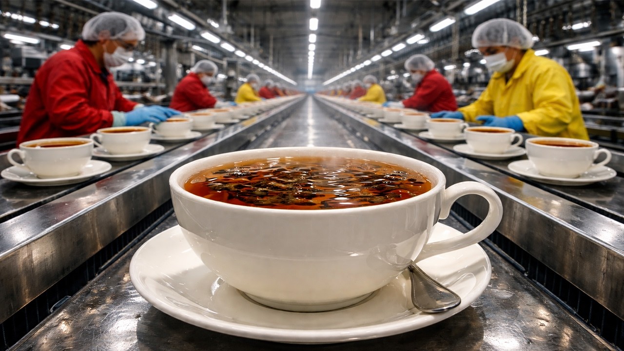 How Tea is Made: From Field to Factory (Industrial Process)