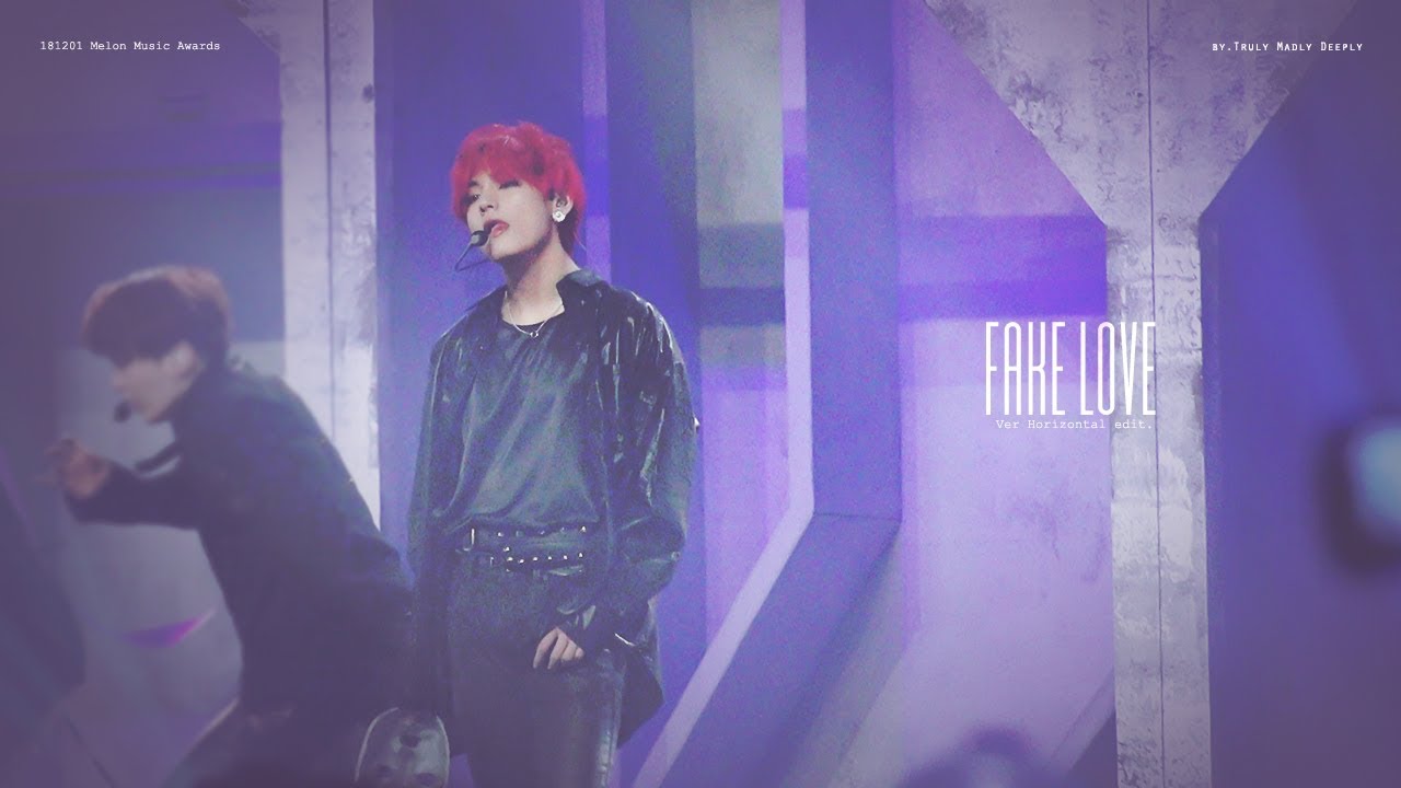 181201 Melon Music Awards - Fake Love focus of V 뷔 김태형 horizontal Edit. 4K