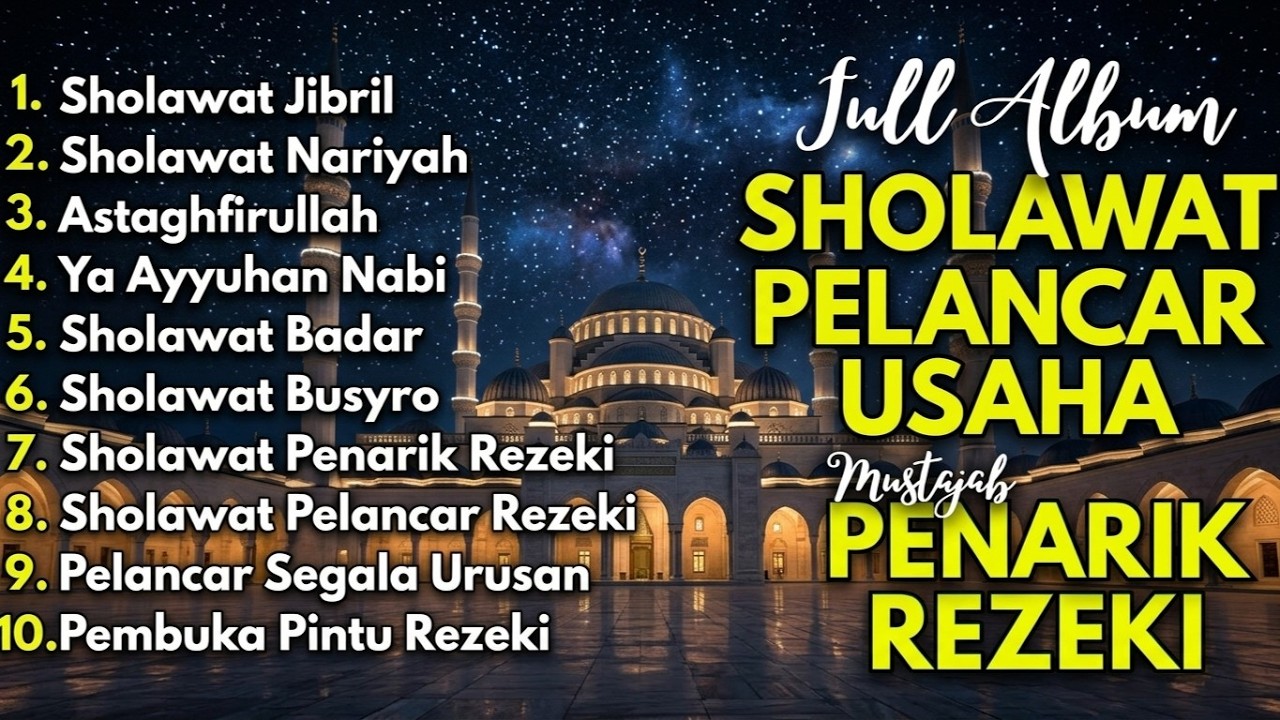 KUMPULAN SHOLAWAT NABI MERDU VIRAL TERBARU | Sholawat Jibril, Burdah, Nariyah, Busyro Penenang Hati