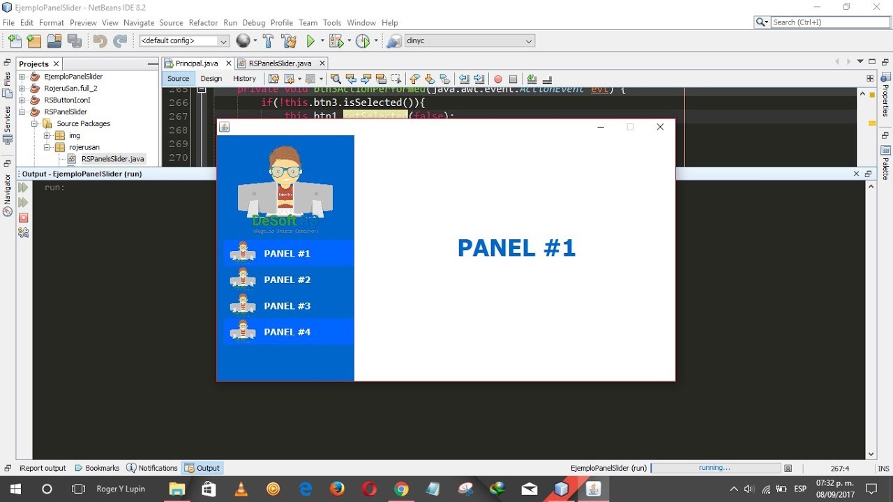 Java Swing UI Design - Como Hacer Un Men&uacute; Lateral Con JPanel Slider