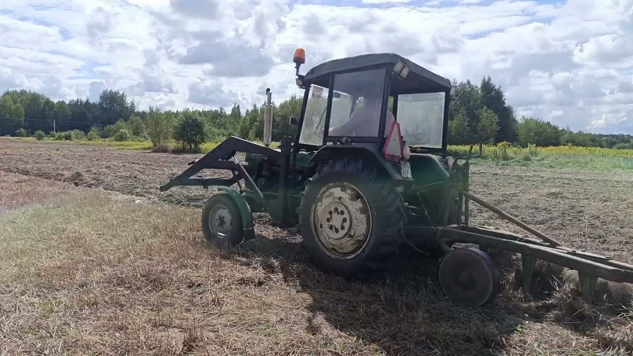 Ursus C-330 + 4 skiby - podorywki ciąg dalszy