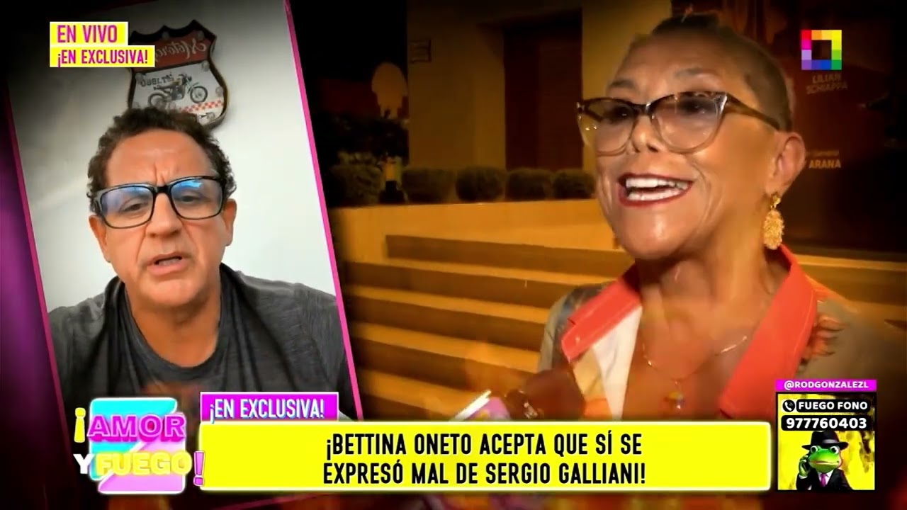 Amor y Fuego - ENE 30 - ¡BETTINA ONETO ACEPTA QUE SÍ SE EXPRESÓ MAL DE SERGIO GALLIANI! | Willax