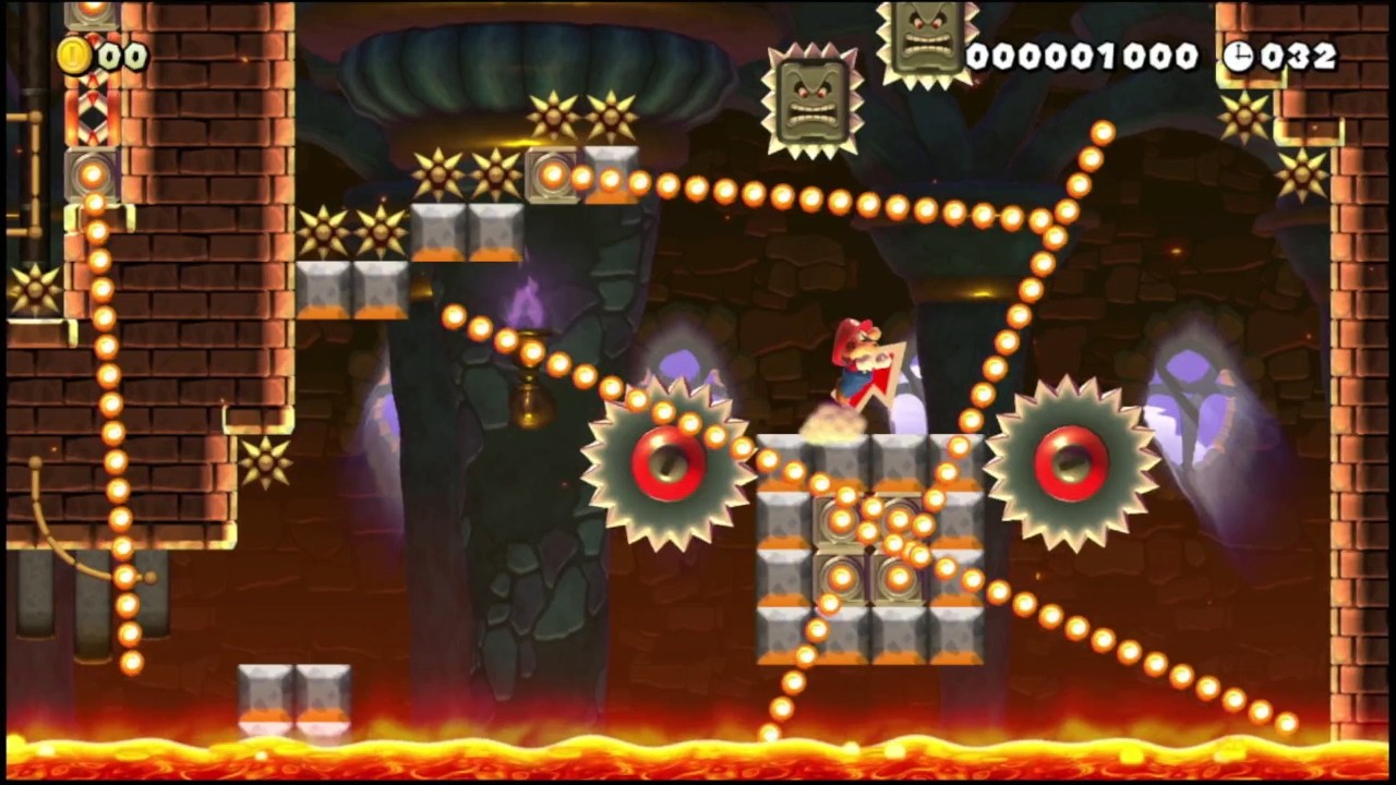 【SMM2】止まるな！！　ファイアバーを掻い潜って駆け抜けろ！ - 40s-