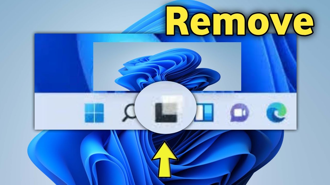 Remove Task View from Taskbar in Windows 11