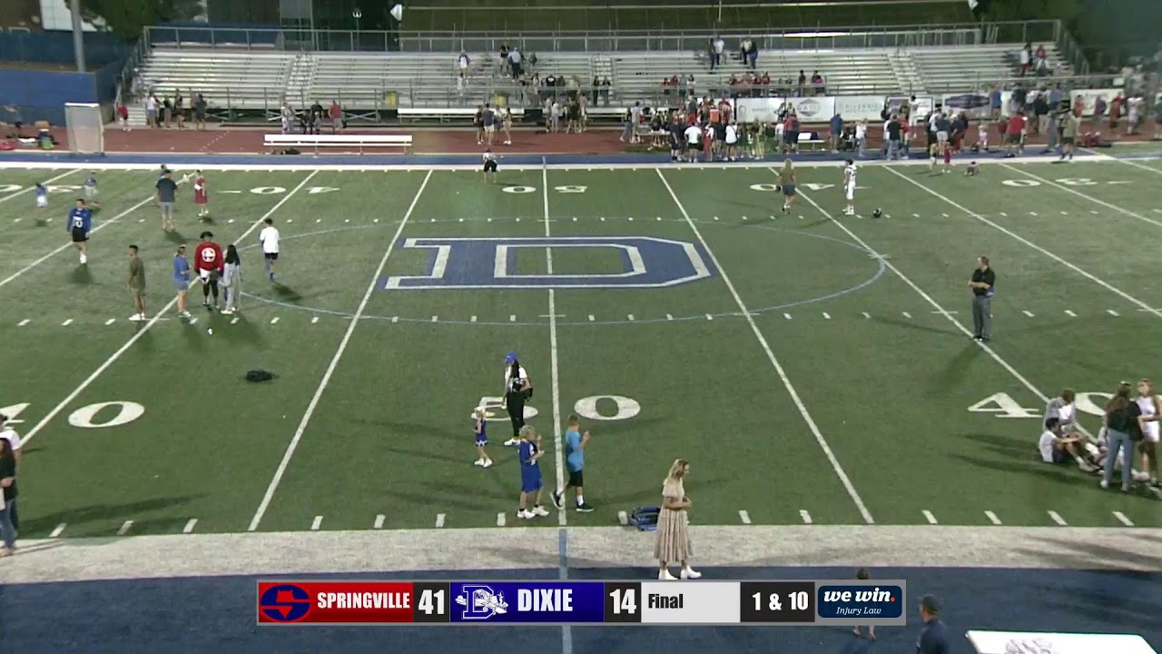 2022 Region 10 High School Football Springville at Dixie