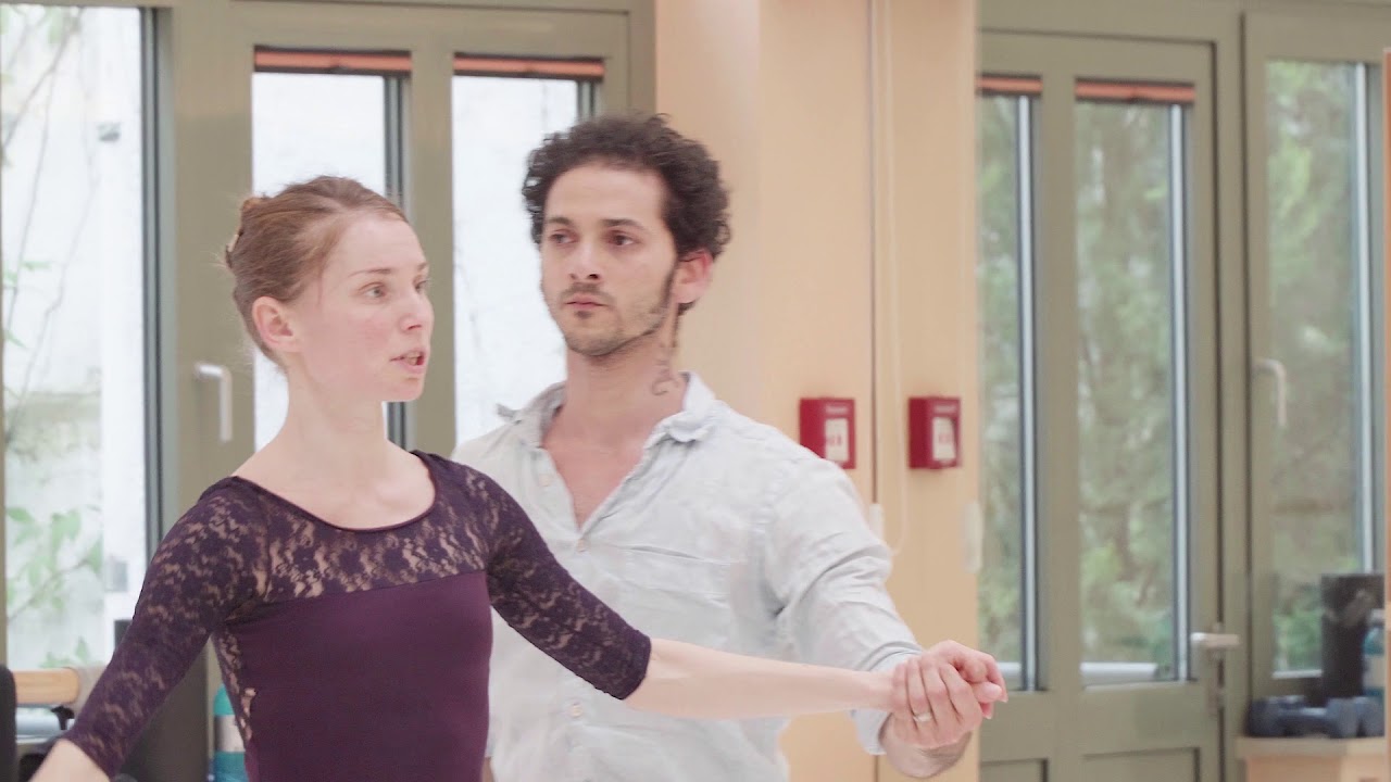 La Corsaire. Natalya Kusch and Alejandro Virelles. (rehearsal with Evgenii Neff)