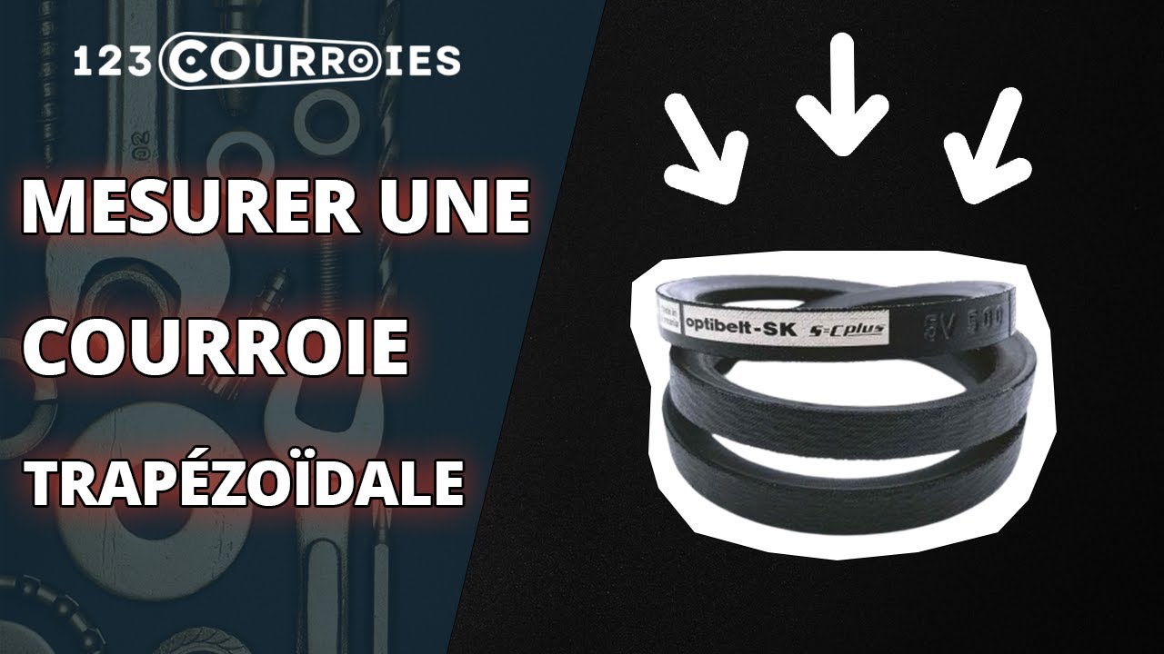 Comment mesurer une courroie trapézoïdale ?