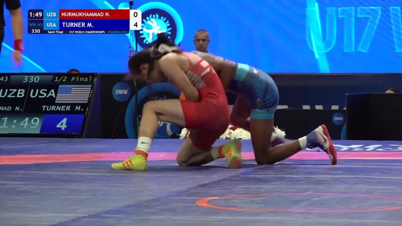 Semi Final • WW 43Kg • Nilufar NURMUKHAMMADOVA (UZB) vs. Morgan Nicole TURNER (USA)