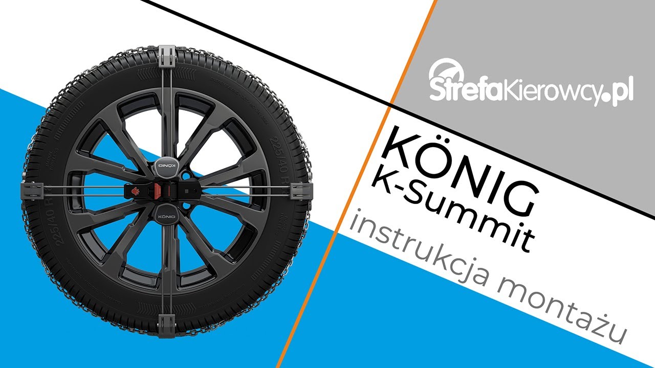 ⛓️Konig K-Summit - instrukcja jak założyć łańcuchy śniegowe Konig K-Summit na koło⛓️