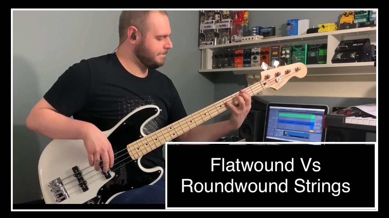 Flatwound Vs Roundwound Strings- What’s the difference?! (Ft Squier 54 Jazz Bass) Bass Chat No:6