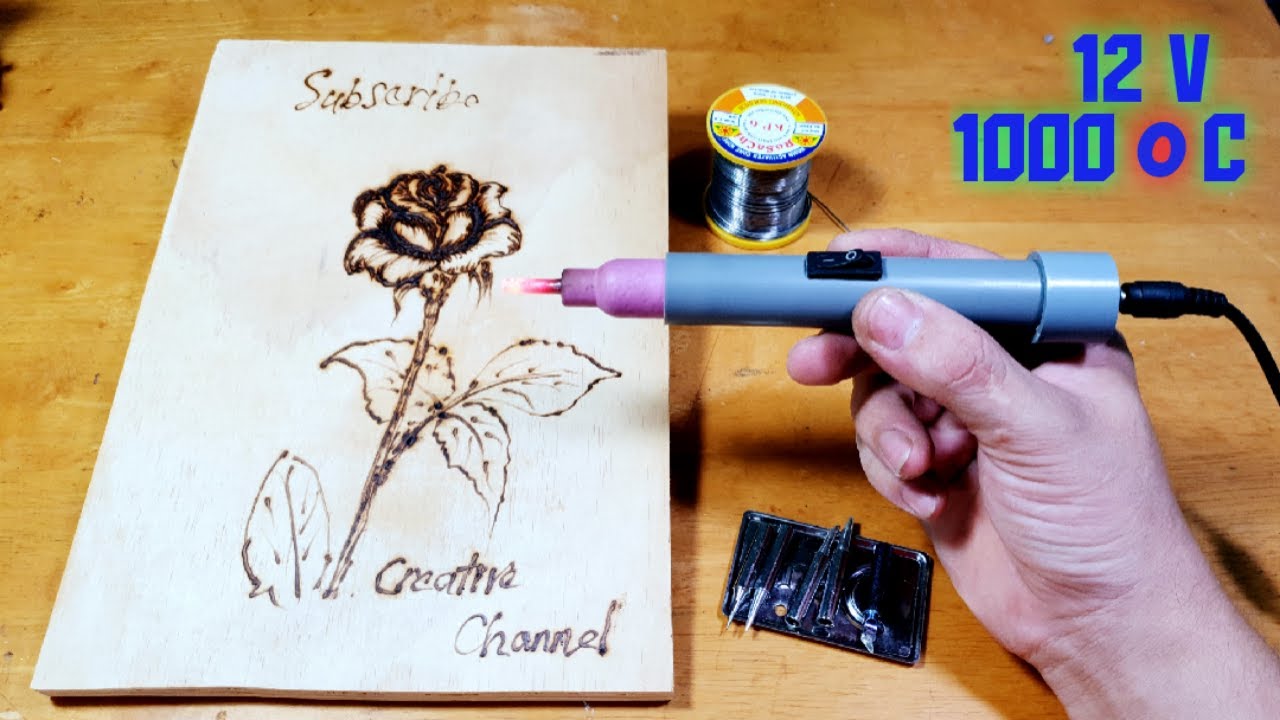 How to make a soldering iron at home / Glow Plug - Creative channel