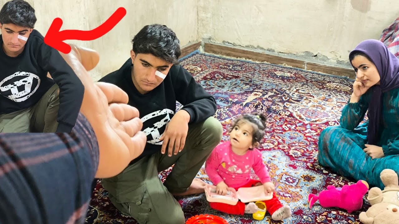 Yahya's sudden arrival with a scarred face; tears and shock in Marzieh's house