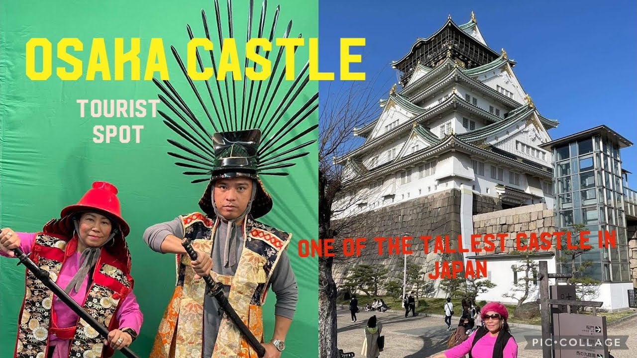 Famous Osaka castle in Osaka Prefecture