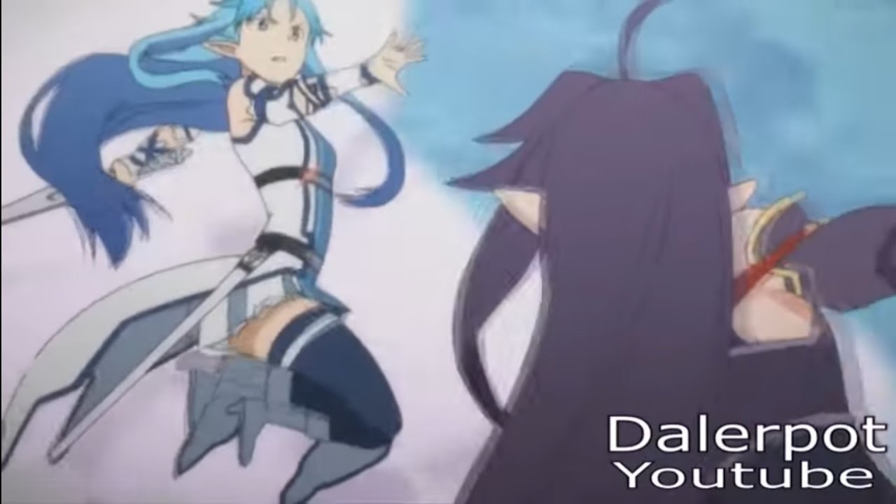 Asuna vs Yuuki l Sword Art Online English