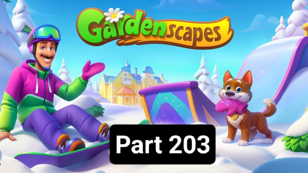 Gardenscapes New Area Part 203 (longplays)(story and gameplay)(new maps)