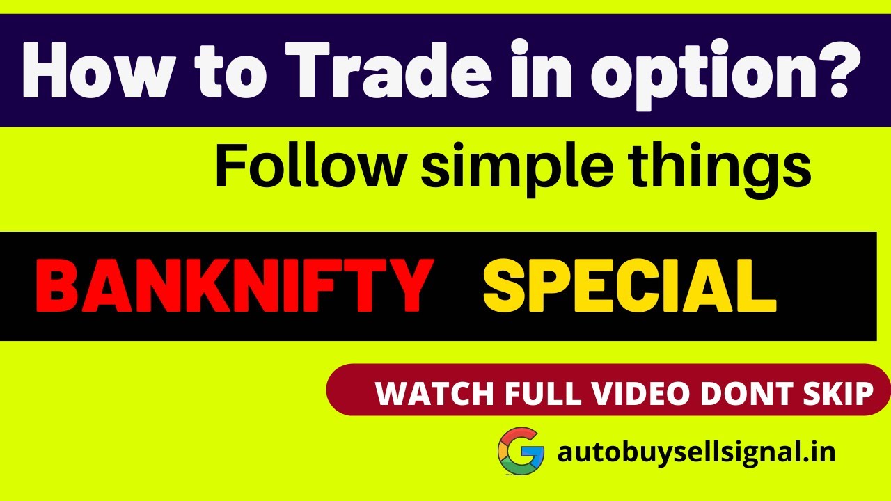 How to find banknifty trend I Simple analysis I Options trade