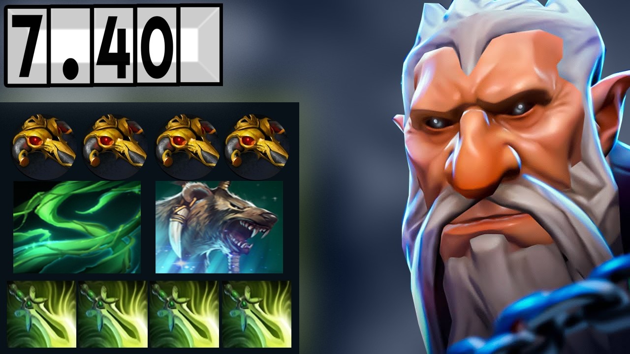 LONE DRUID - INSANE GAME in the New Patch ! [Full Match Gameplay Dota 2] 7.40