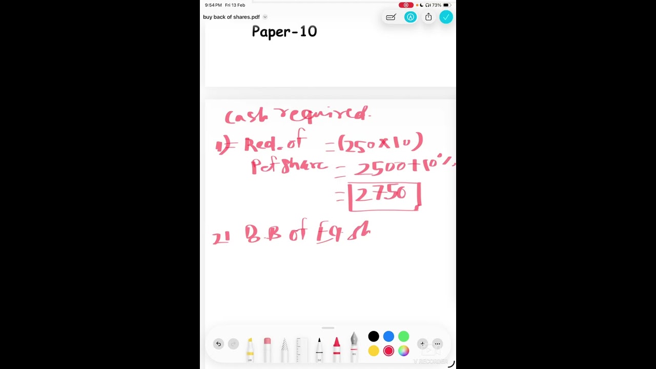 Buy back lecture 6