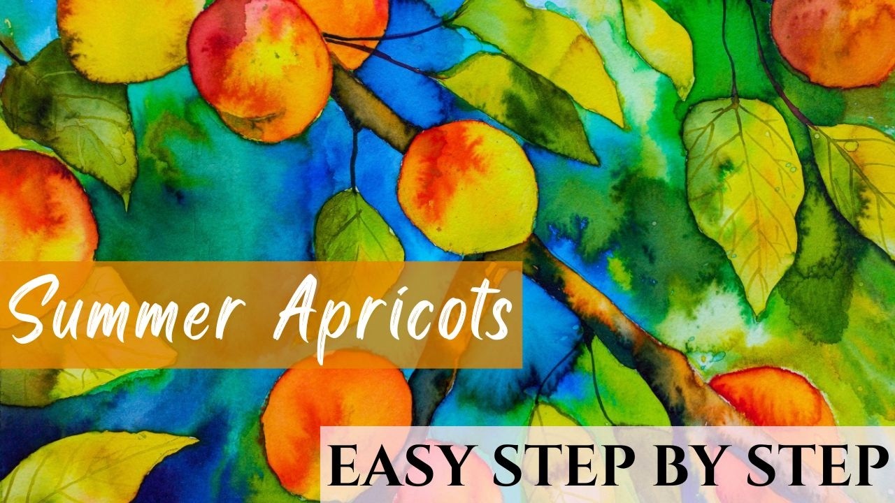 How to Paint Wet in Wet Using Bold Colors - Easy Watercolor Painting Tutorial