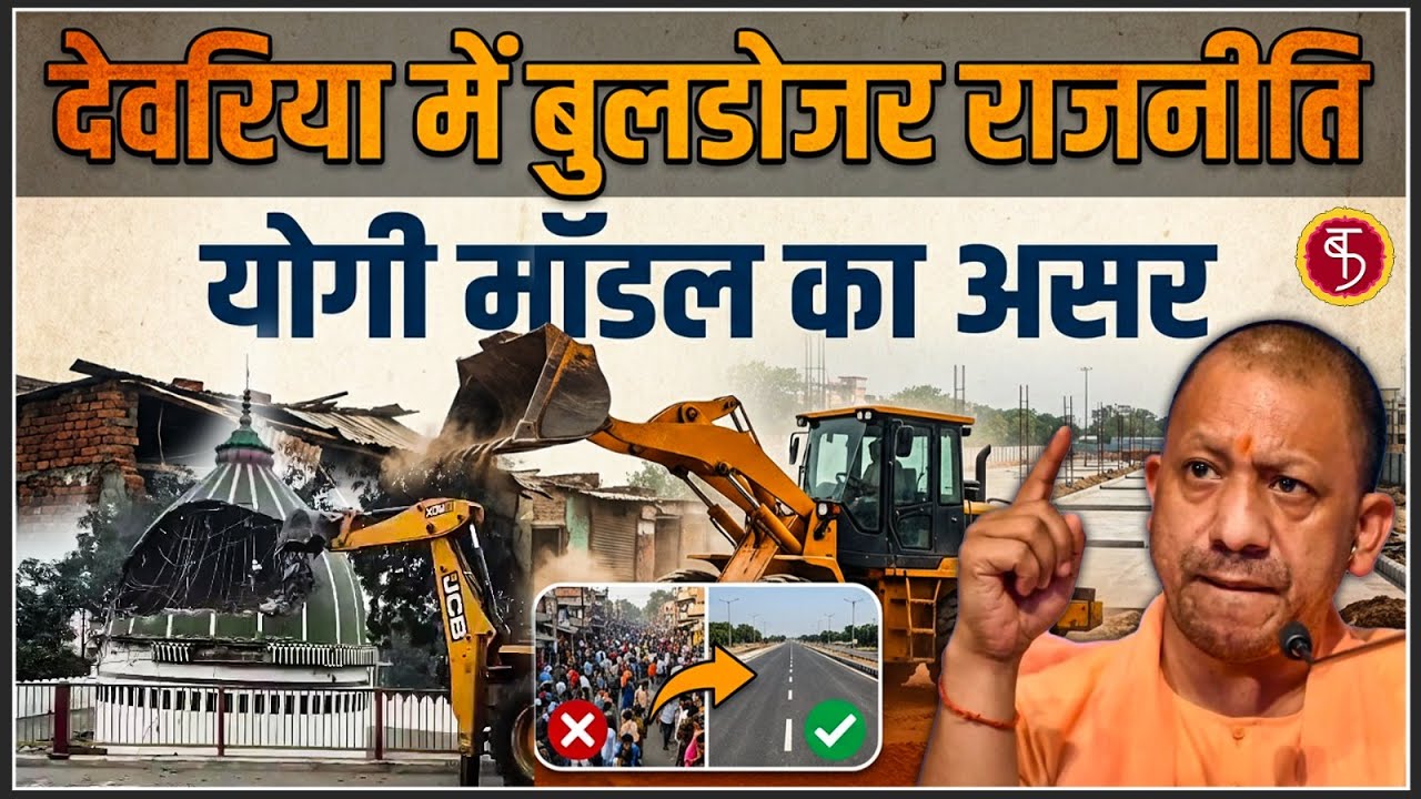Deoria Bulldozer Action: 50 साल पुरानी मजार पर कार्रवाई | Yogi मॉडल या सियासत? Yogi Model Impact