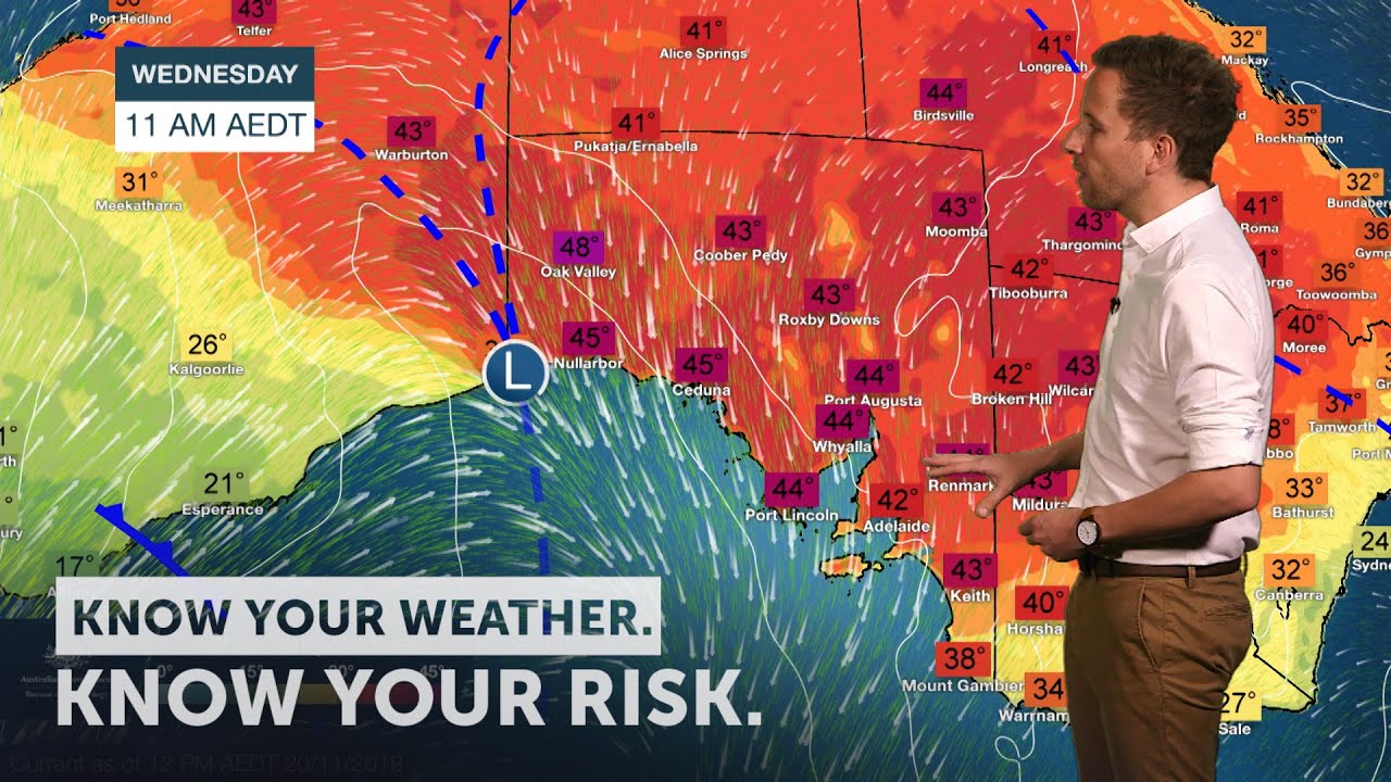 Severe Weather Update: very dangerous fire conditions across southern Australia, 20 November 2019