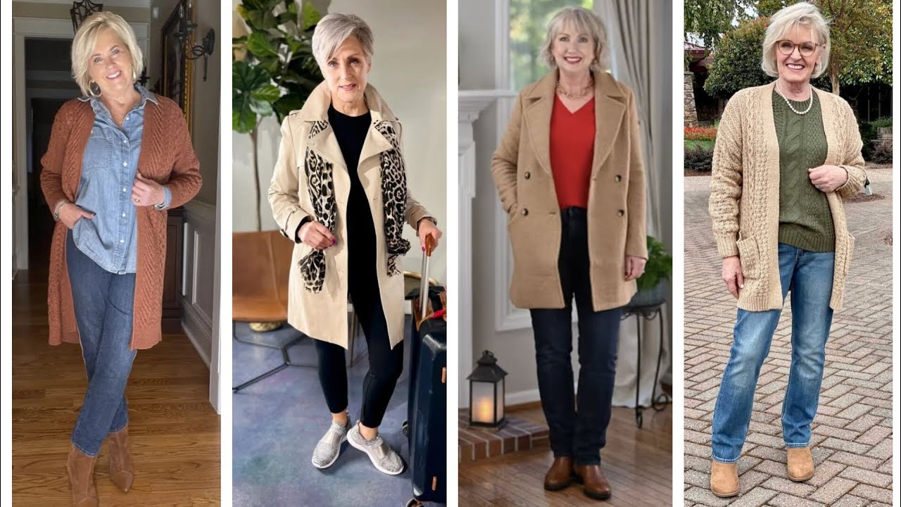 FASHION CLOTHING FOR WOMEN AGED +50 +60 YEARS +70 YEARS + 80 YEARS CLOTHING COMBINATIONS FOR LADIES