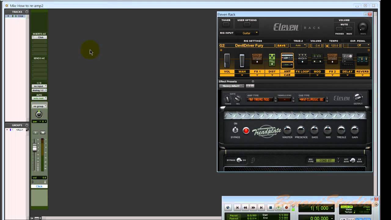 Eleven Rack Tutorial - Re-Amping With S/PDIF Part 1