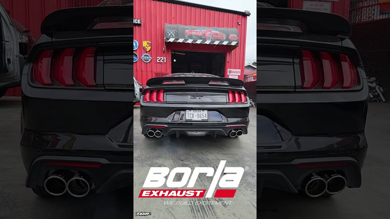 2022 Ford Mustang Gt with Borla attack catback exhaust system 