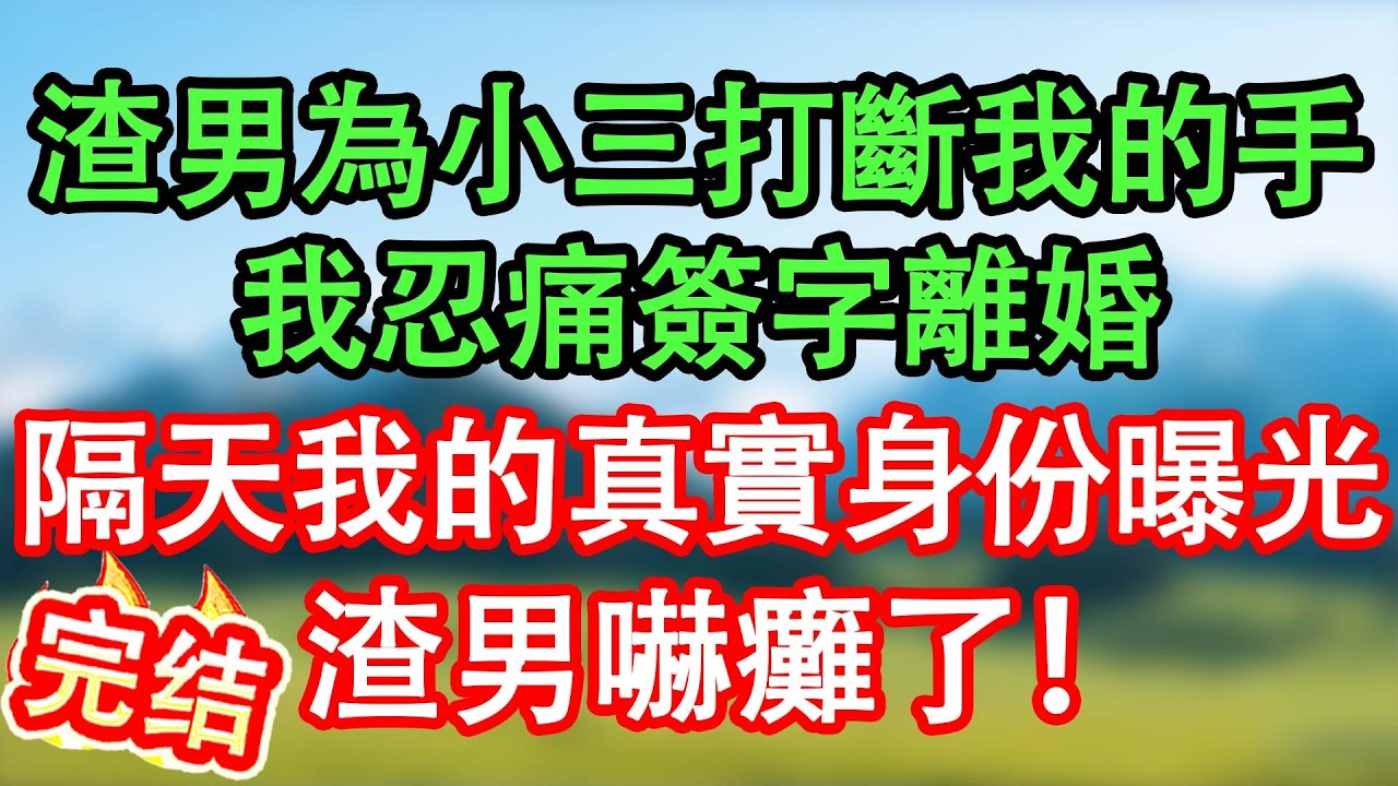 渣男為小三當衆欺辱我，我忍痛簽字離婚，隔天我的真實身份曝光，渣男嚇癱了！#情感故事#家庭故事 #晴天故事集 #深夜故事 #故事分享