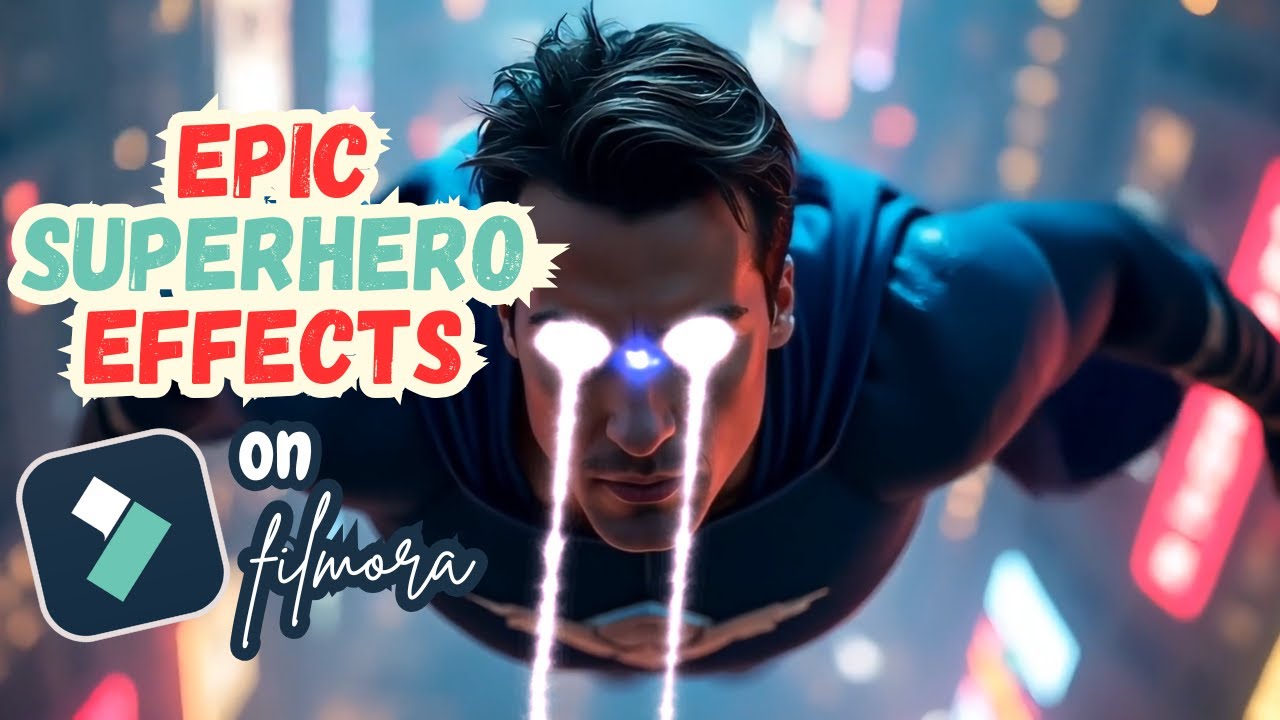 Epic Superhero Effects in Filmora 14&mdash;Laser Eyes, Blinking & Lightning Body Tutorial