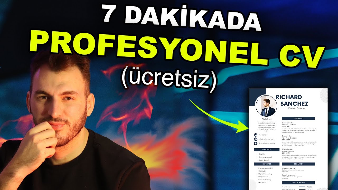 Canva İle Profesyonel CV Hazırlama - &Uuml;CRETSİZ