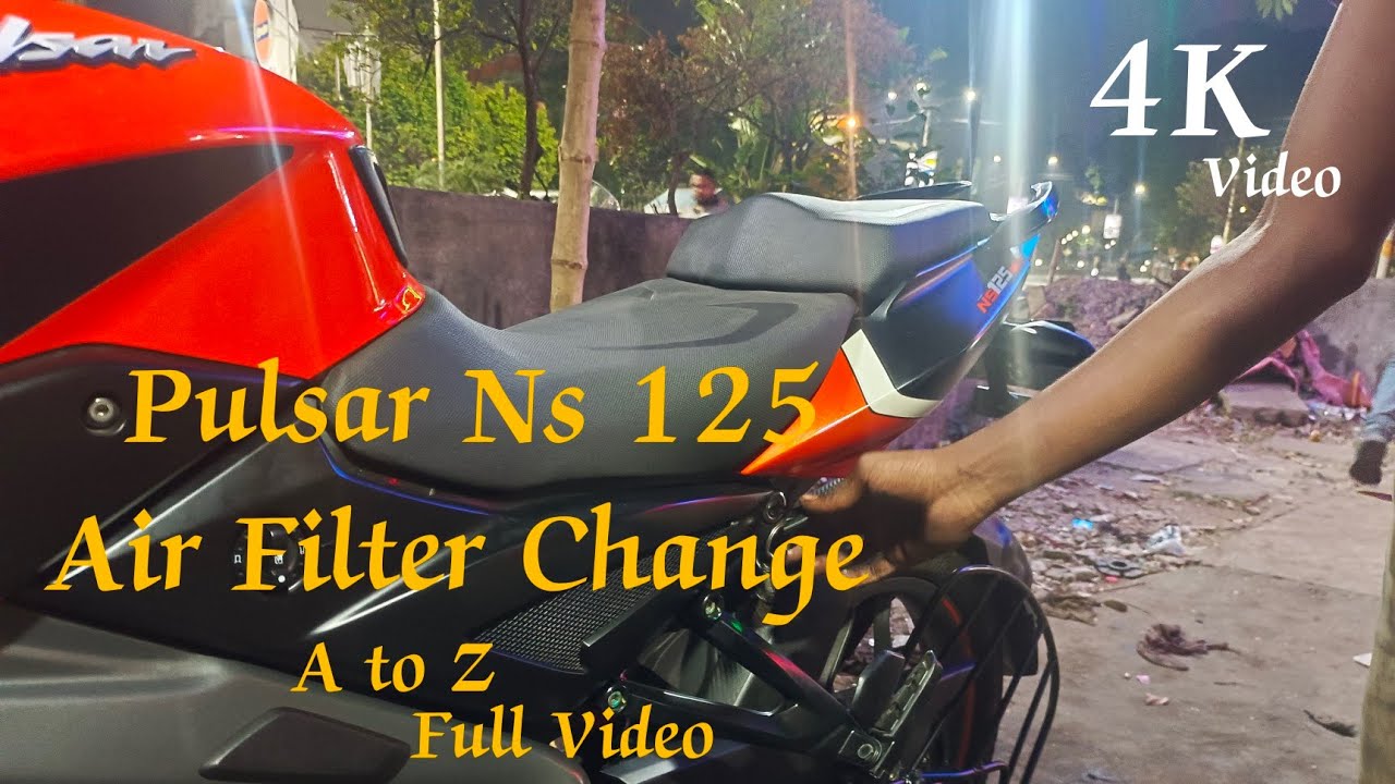 Bajaj Pulsar NS 125 Air Filter Change | A to z Full Video