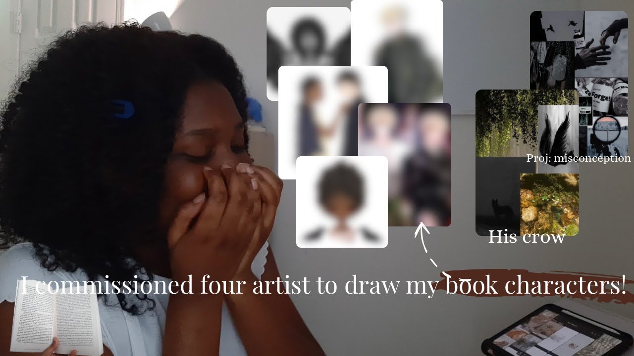 Commissioning four artists to draw my book characters! This was so much fun!!