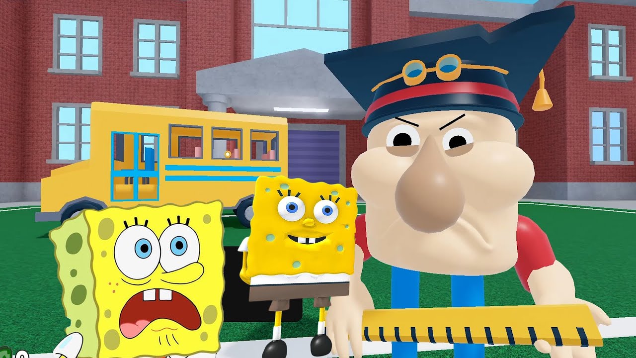 Sundjer Bob - SPAŠAVAM STEVICU IZ ŠKOLE - Sundjer Bob na srpskom ROBLOX