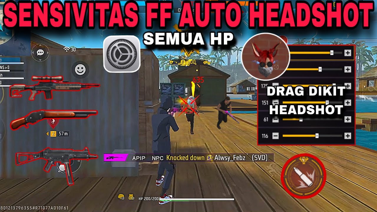 2026 VIRAL ( SENSITIVITAS FF AUTO HEADSHOT )⚙️📲 AIM FULL MERAH SEPERTI CHEATER😱COCOK DI SEMUA HP🔥