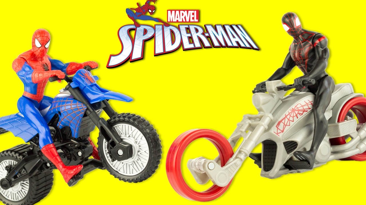 Figurines Spider-Man Moto Kid Arachnid Marvel Jouet Hasbro Toy Review Unboxing Super Heros