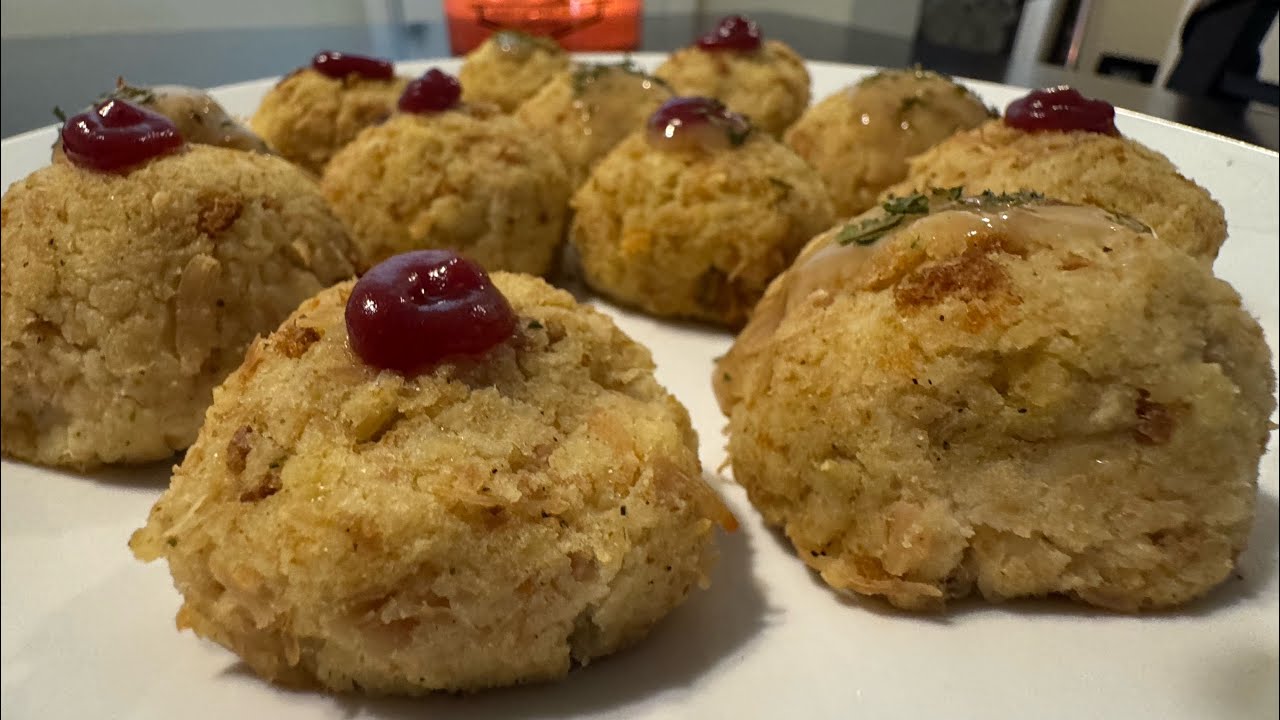 Cook with Us: Turkey Stuffing Balls! *Dollar Tree Style*
