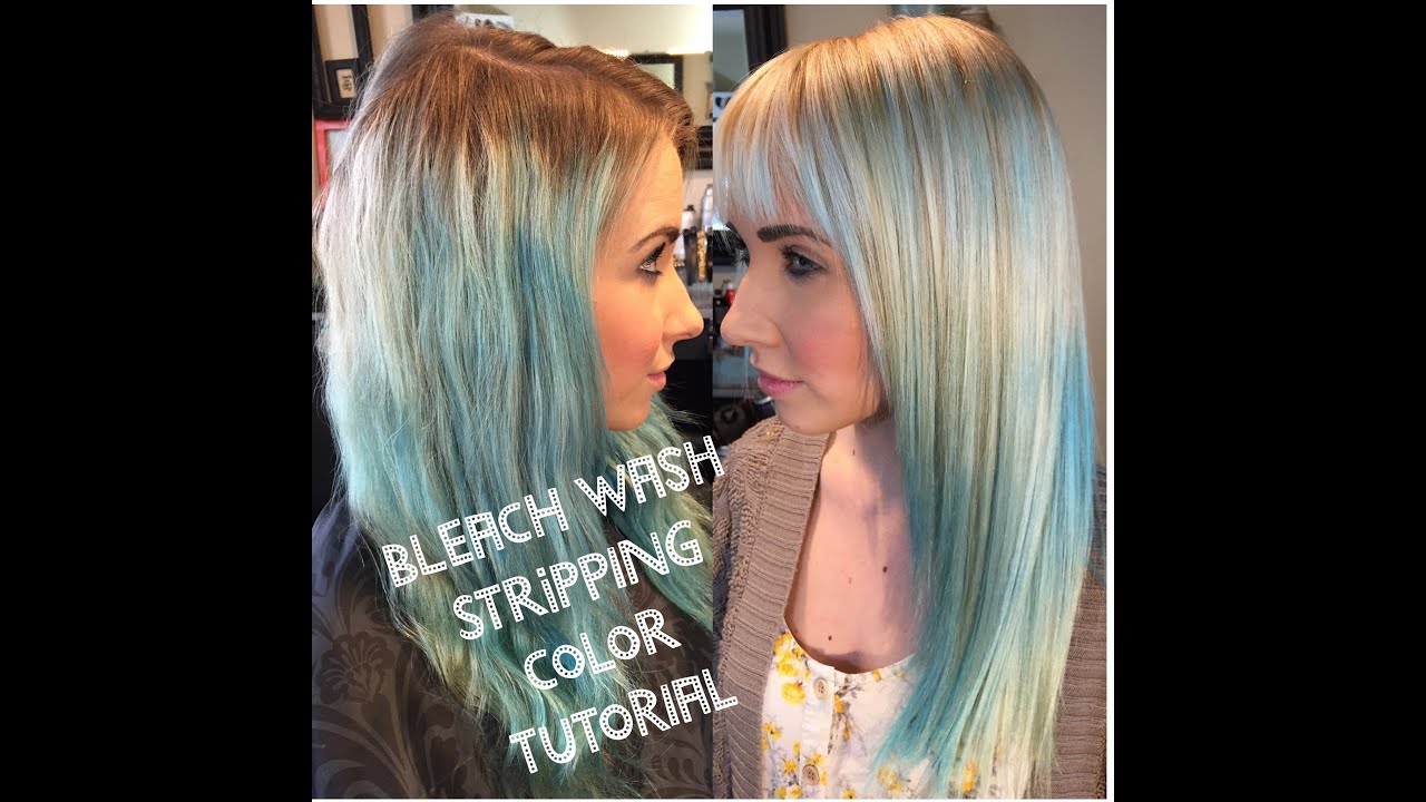 How to strip out Colored Hair| Bleach Wash Tutorial| PART 1|