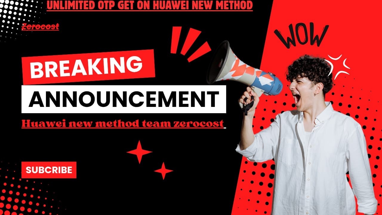 huawei unlimited otp get | method team zerocost | Otp work with team zerocost